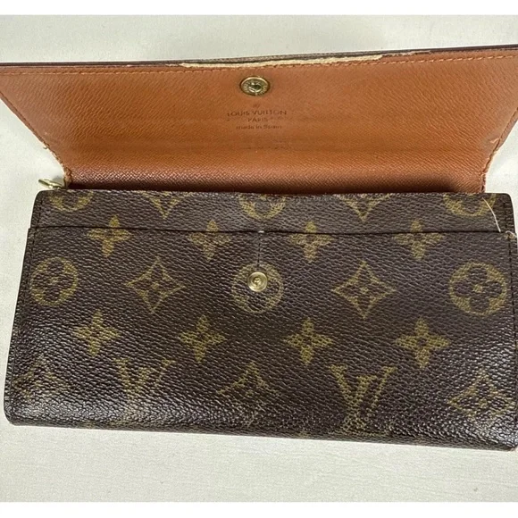 Louis Vuitton Sarah Brown Monogram Long Wallet Authentic Brown with dust pouch - Picture 13 of 16